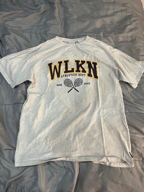 White Athletic Graphic Short Sleeve Tee